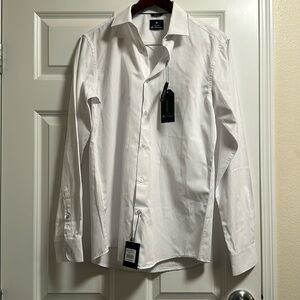 BEN SHERMAN White Long Sleeve  Shirt NWT Medium M 15/15.5